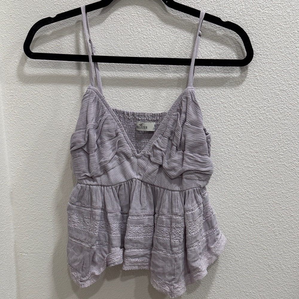 Hollister Lavender Ruffled Camisole